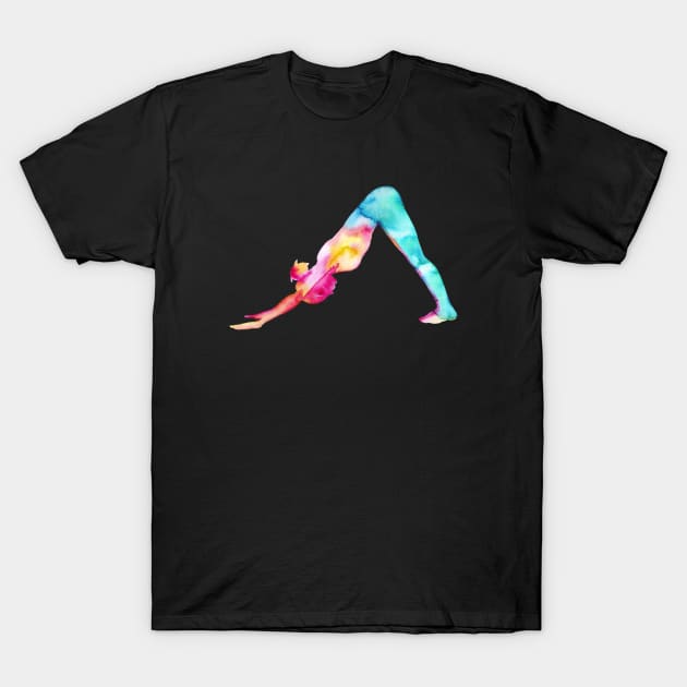 Adho mukha śvānāsana T-Shirt by LaBellaCiambella